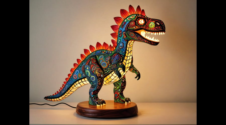 A curated selection of the best dinosaur lamps, featuring detailed and lifelike prehistoric creatures.