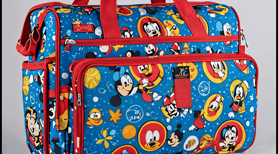 Find the perfect Disney diaper bag for your family with our comparison of the best options, featuring character designs, spacious storage, and practical features.