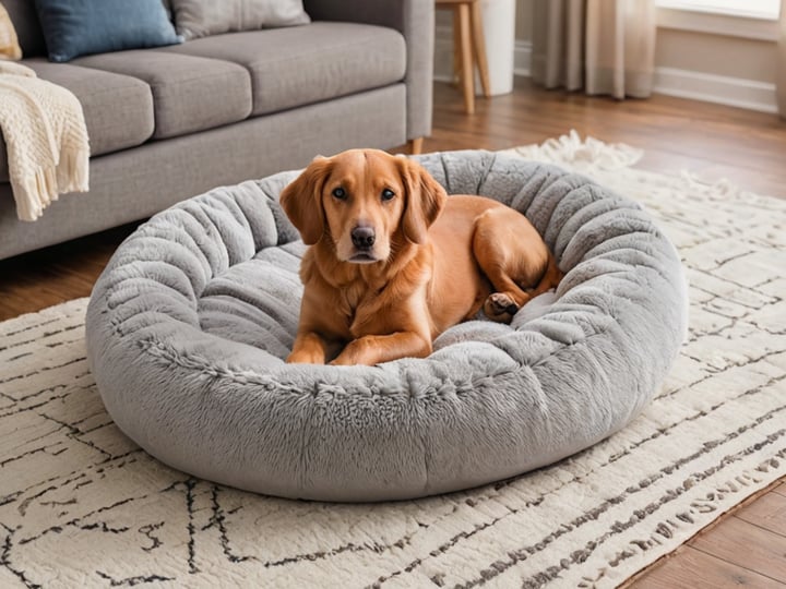 Dog-Bed-With-Blanket-Attached-4