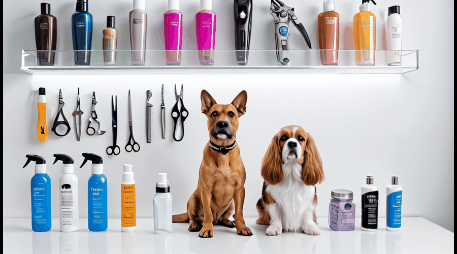 A comprehensive guide to essential dog grooming supplies, featuring high-quality products for at-home grooming.