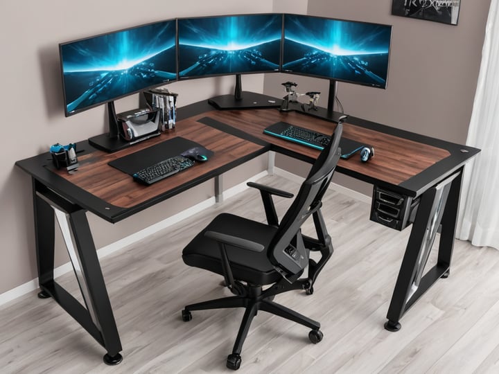 Double Gaming Desks-5