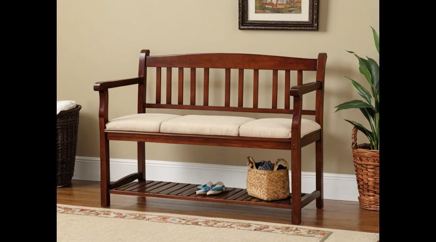 Find the perfect entryway bench with cushion to add both comfort and storage to your hallway. Our curated selection features durable, stylish options in various sizes and finishes to match your decor.