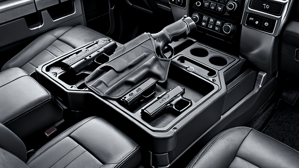 Discover the best F150 Console Gun Holsters in this comprehensive product review. Compare various options for sports and outdoors enthusiasts, gun safes, firearms, and guns. Choose the perfect holster to enhance your vehicle safety and convenience.