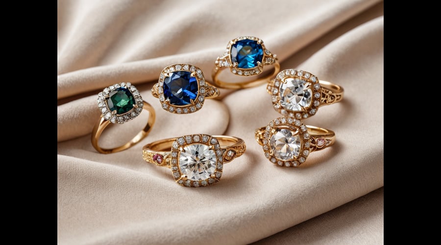 A curated guide to the most convincing fake engagement rings, helping you spot the difference between real and simulated diamonds.