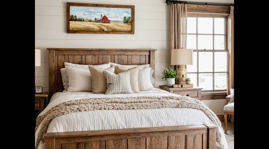 Our farmhouse bed frame roundup highlights the best king-size options that blend rustic charm with practical features.
