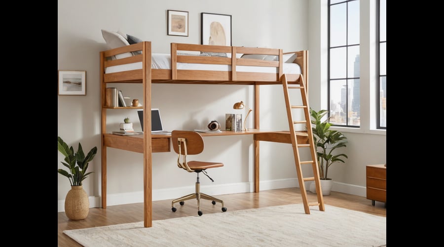 Our full loft bed with desk roundup helps you find the perfect space-saving solution, combining upper sleeping accommodations with work or study area below.