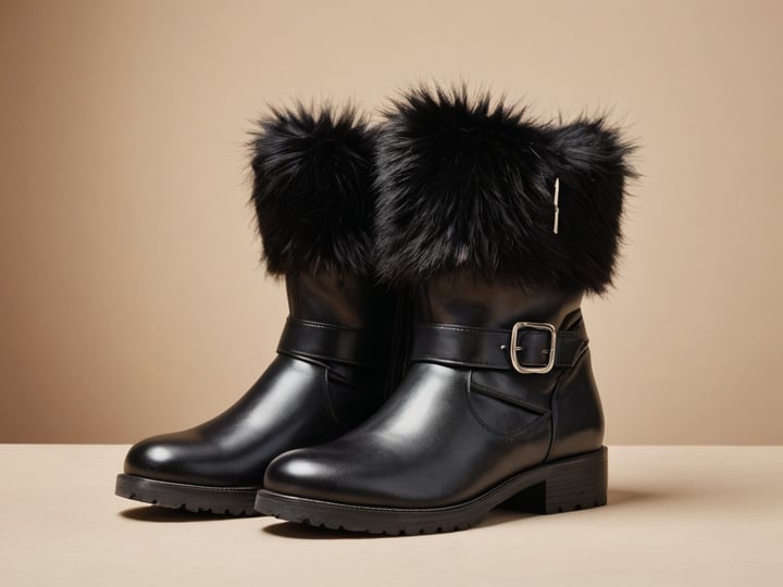 Fur-Boots-Womens-Black-4