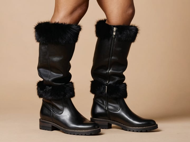 Fur-Boots-Womens-Black-5