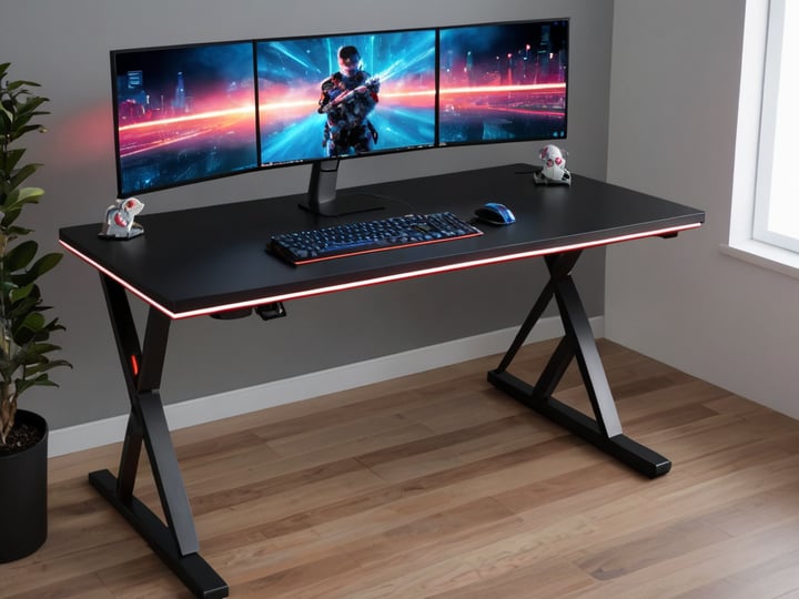 Gaming Desks With LED Lights-3