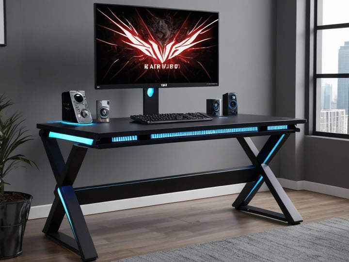 Gaming Desks With LED Lights-4