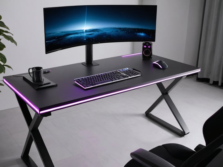 Gaming Desks With LED Lights-5