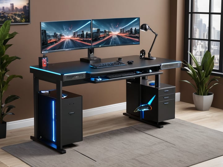 Gaming Desks with Storage-6