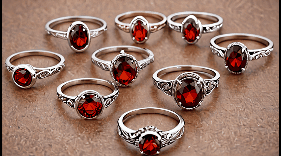 Find your perfect garnet birthstone ring with our guide to the rich red gemstone.