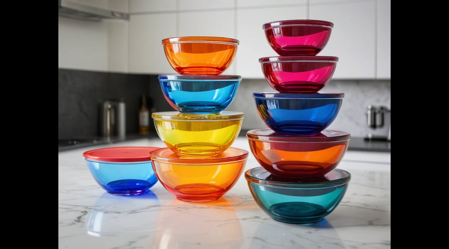 Our glass bowls with lids come in various sizes and styles, from clear see-through options to frosted and patterned designs. Each bowl features airtight sealing lids to keep your food fresh while adding a stylish touch to your kitchen countertop.