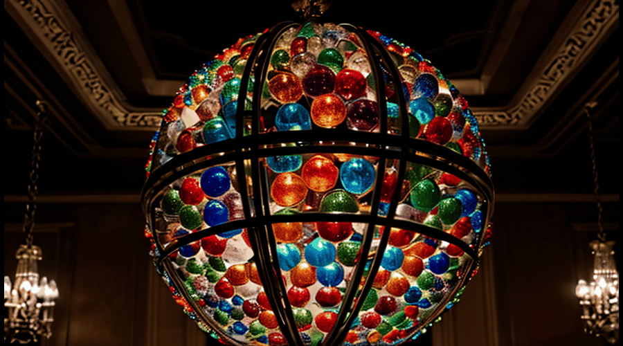 Find the perfect glass globe chandelier for your room with our comparison of styles, sizes, and materials.