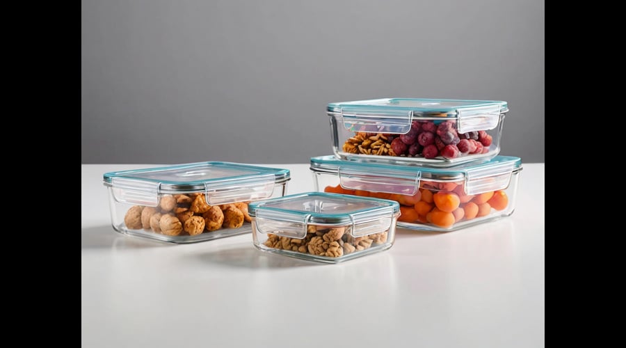 Our glass storage containers with lids keep your food fresh while adding style to your kitchen. These dishwasher-safe containers come in different sizes and designs to help you organize your fridge and pantry.