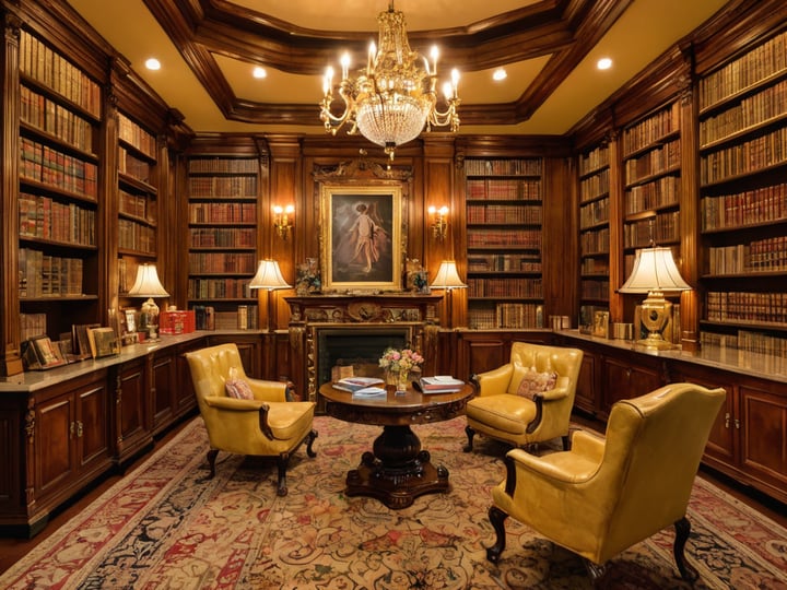 Gold-Bookcases-2