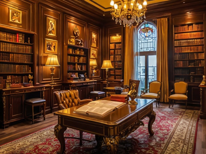 Gold-Bookcases-3