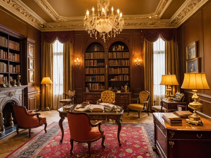 Gold-Bookcases-5