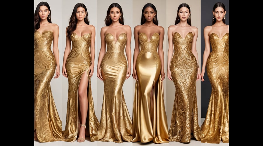 A carefully curated selection of gold dresses for women, showcasing elegant and versatile options for every occasion.
