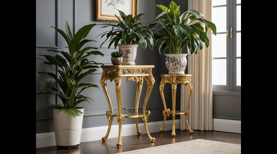 Our gold plant stand roundup features elegant, decorative options for displaying indoor plants.