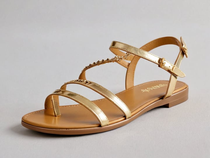 Gold-Strappy-Flat-Sandals-2