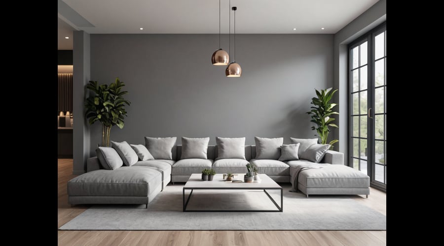 A curated selection of living room furniture and accessories that complement gray walls, helping you create a cohesive and stylish space.