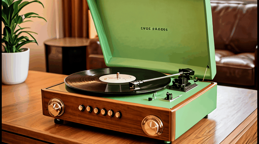 Green Record Players