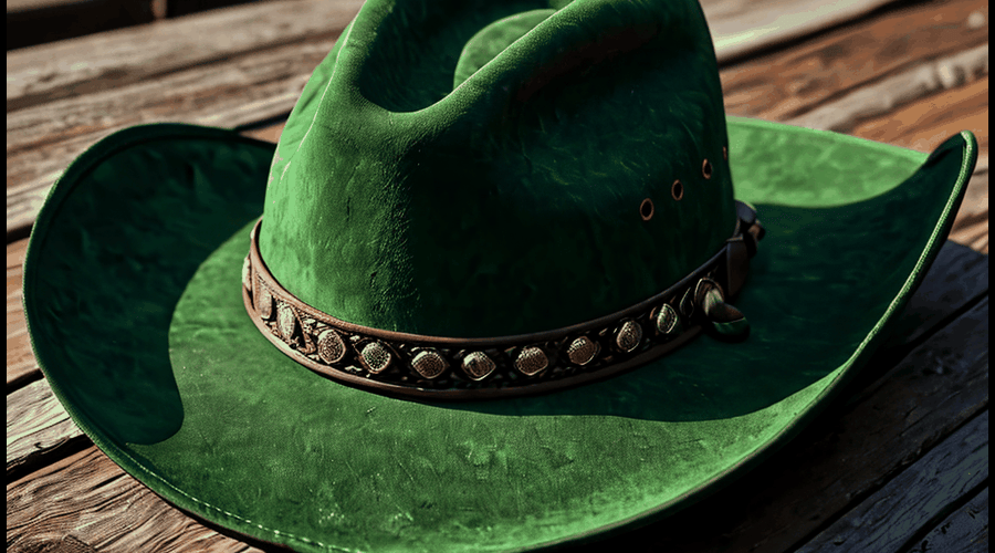 A curated roundup of green cowboy hats, featuring stylish western headwear in natural earthy tones.