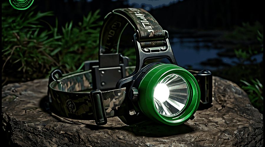 Our green headlamp for hunting review compares top-rated options, focusing on features like long runtime, durable construction, and green light visibility for nighttime tracking.
