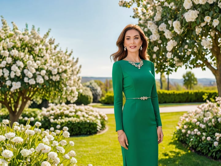Green-Long-Sleeve-Dress-5