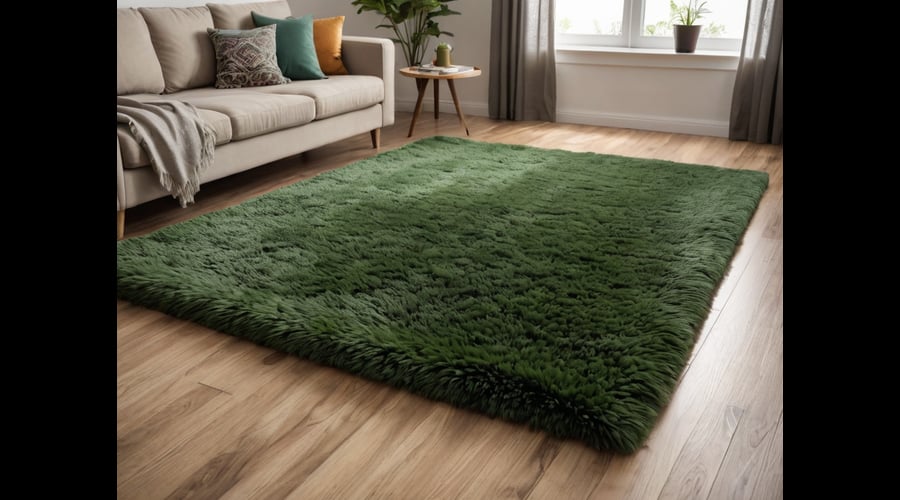 Our green shag rug roundup compares the best options on the market, evaluating their thickness, durability, and value as a soft floor covering.