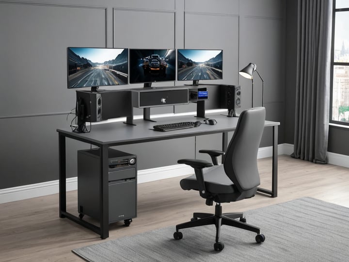 Grey Gaming Desks-3