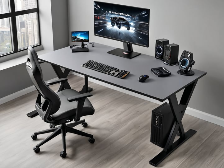 Grey Gaming Desks-4