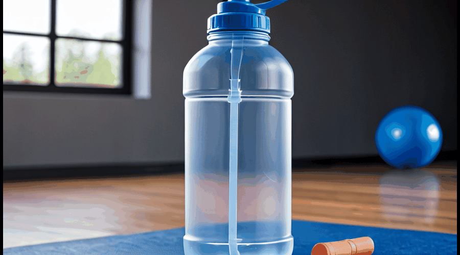 Half Gallon Water Bottle with Straw