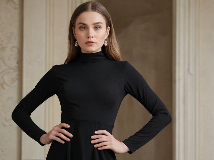 High-Neck-Long-Sleeve-Dress-5