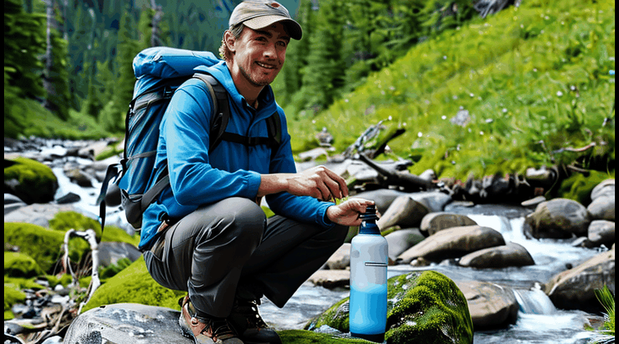 Hiking water filter options compared: portable, gravity-fed, and pump filters rated for backpackers and outdoor enthusiasts.