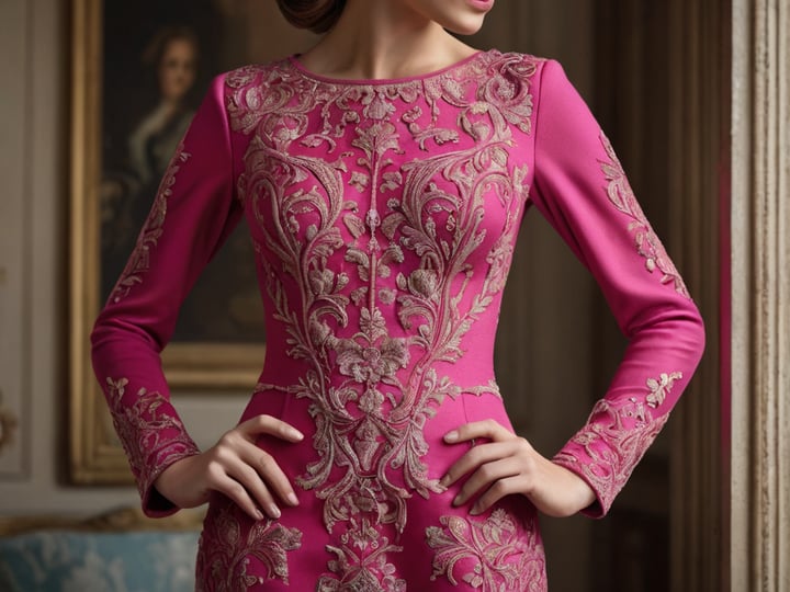 Hot-Pink-Long-Sleeve-Dresses-2