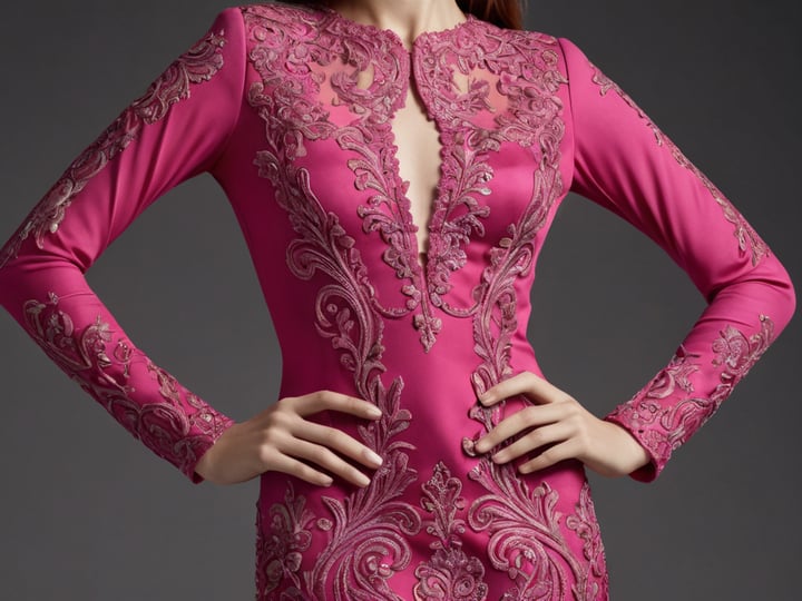 Hot-Pink-Long-Sleeve-Dresses-3