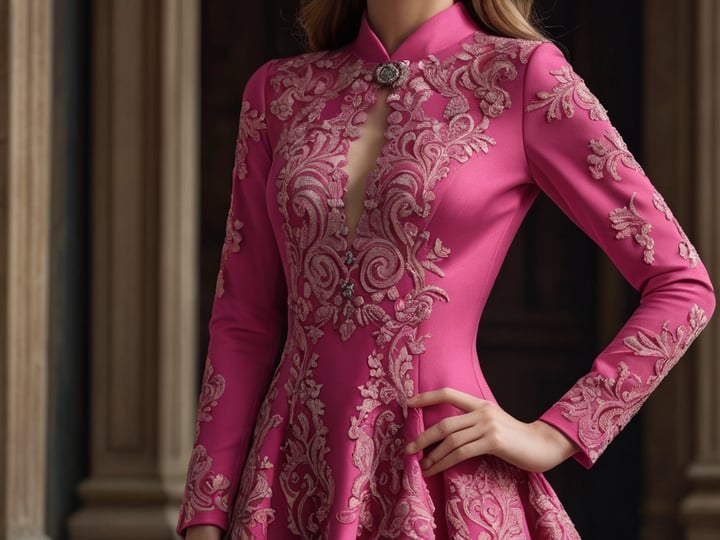 Hot-Pink-Long-Sleeve-Dresses-4