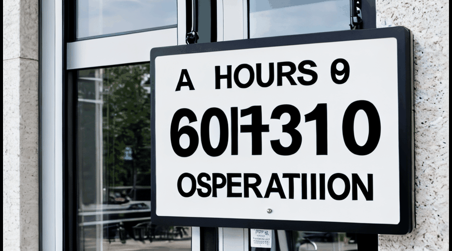 This roundup examines the best hours of operation signs on the market, comparing key features like visibility, durability, and customization options to help businesses choose the right sign for their needs.