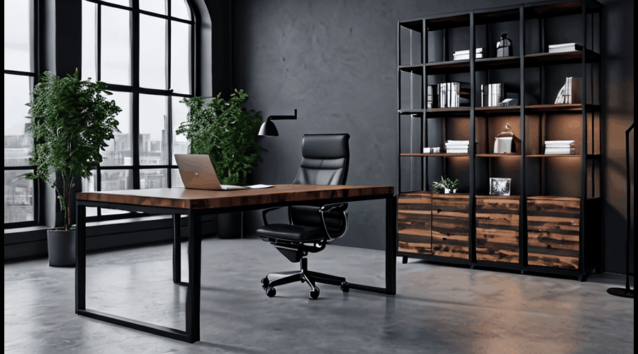 Find the right industrial office desk for your workspace with our curated selection, featuring durable steel construction, sleek minimalist design, and generous storage options to keep your setup both functional and stylish.