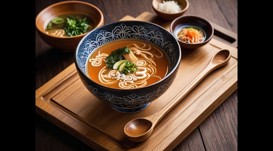 Japanese soup spoons are designed with ergonomic features that enhance dining experience, featuring deep bowls to prevent spills and comfortable handles for sustained use.