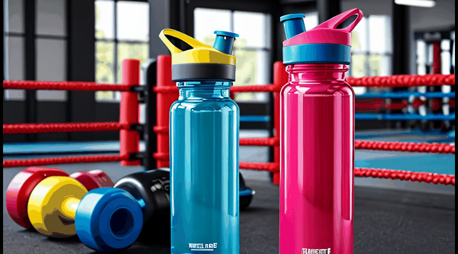 Large Water Bottles with Straws