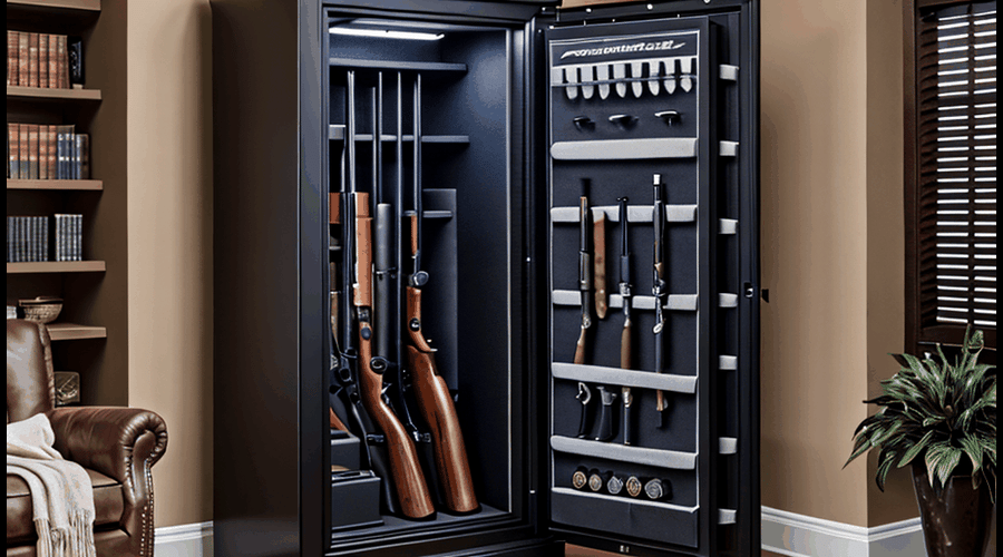Find the right large gun safe for your collection with our comparison of the best options on the market, including details on capacity, security features, and durability.