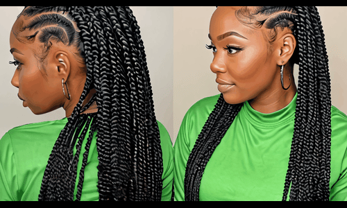 Large Knotless Braids