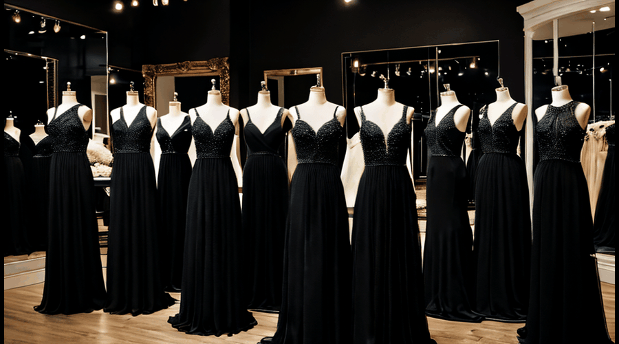 Long Black Bridesmaid Dresses