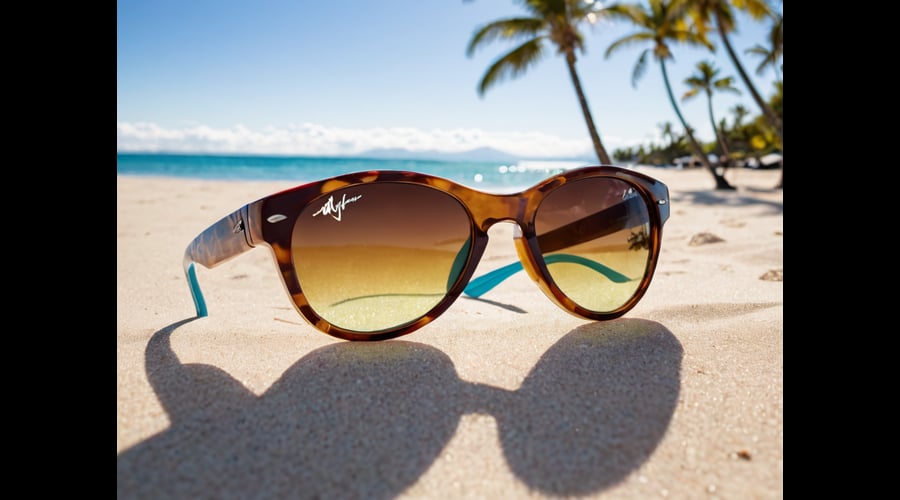 The Maui Jim Kini Kini polarized sunglasses offer exceptional UV protection with their high-reflection coating. These lightweight frames featureImpactGuard protection and come in stylish tortoiseshell and silver mirror designs.