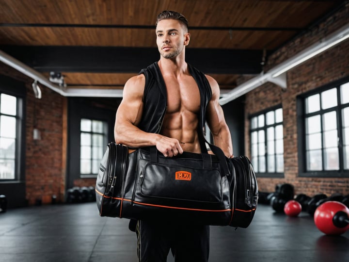 Mens Leather Gym Bags-6