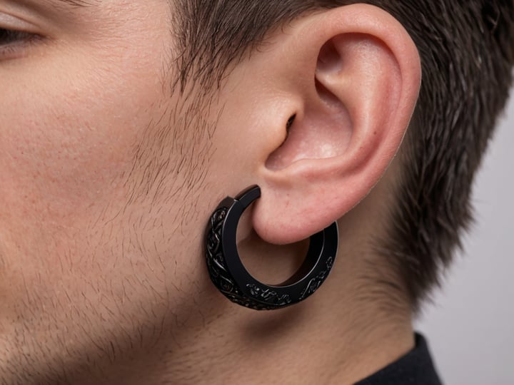 Mens-Black-Hoop-Earrings-4